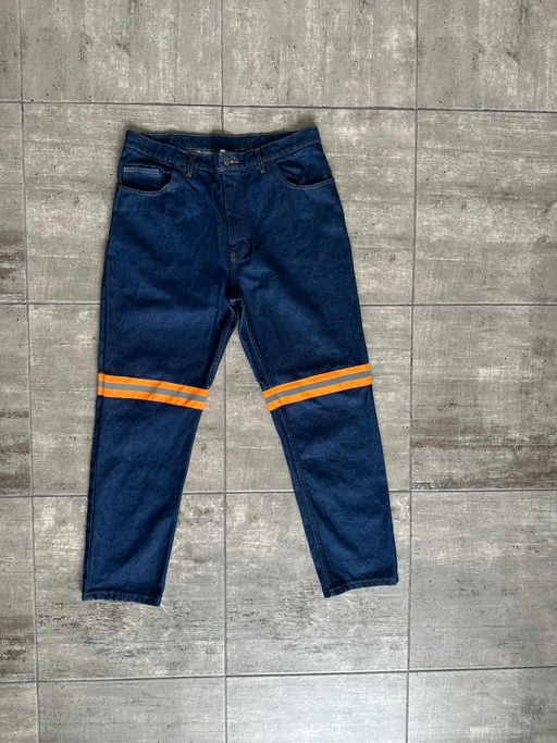 Pantalón de Mezclilla 14oz con reflejante
